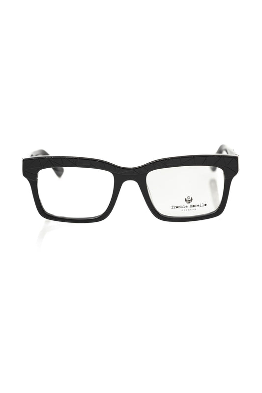 Frankie Morello Wayfarer-Brille mit geometrischem Muster