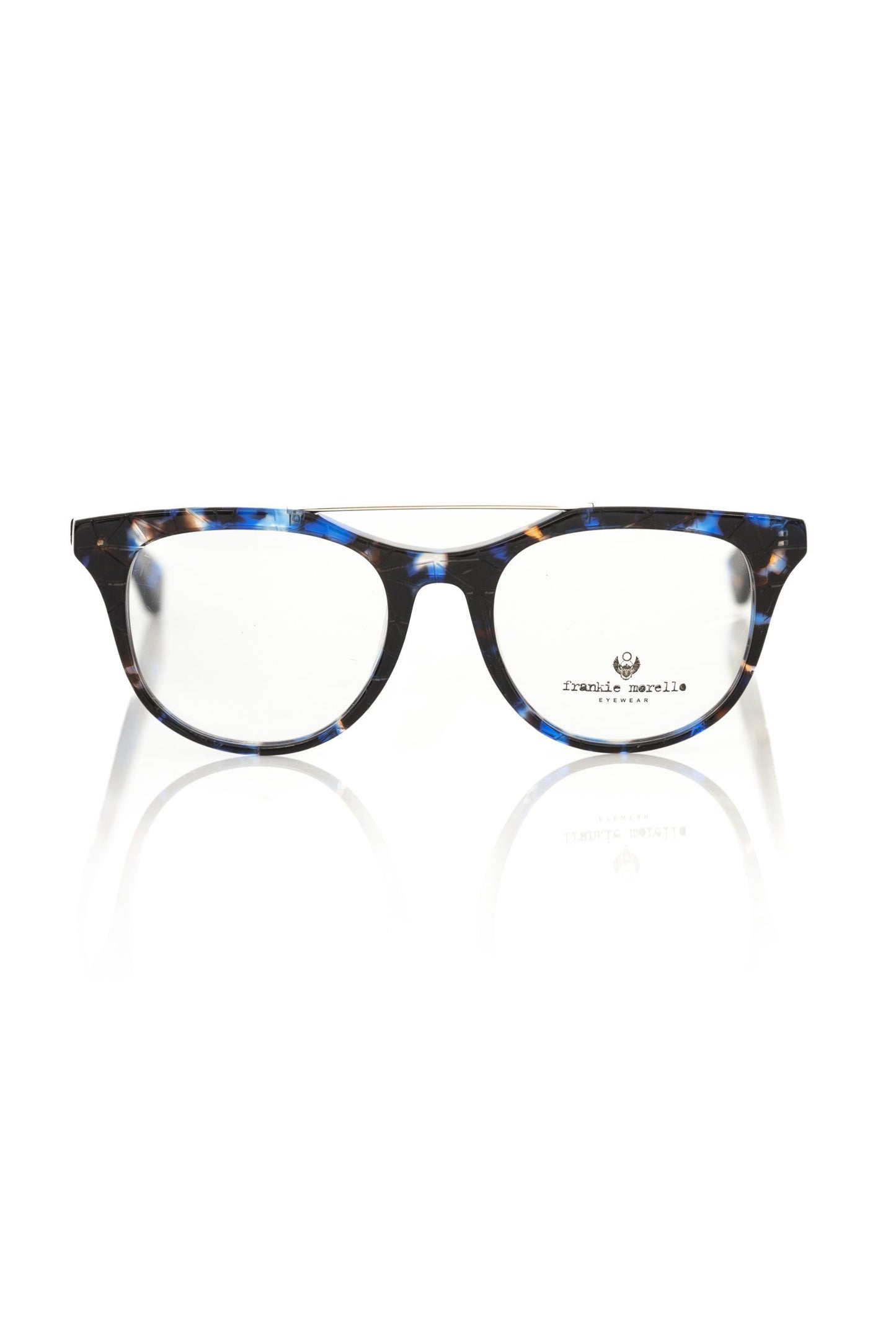 Frankie Morello Chic Blue Havana Wayfarer-Brille