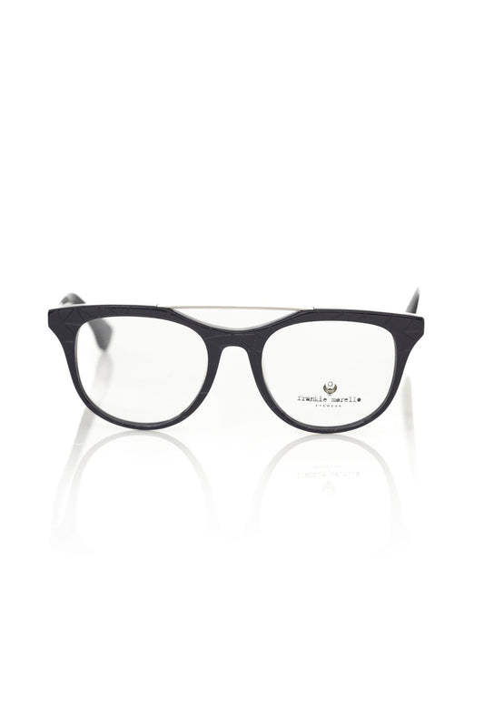 Frankie Morello Wayfarer-Brille mit geometrischem Muster