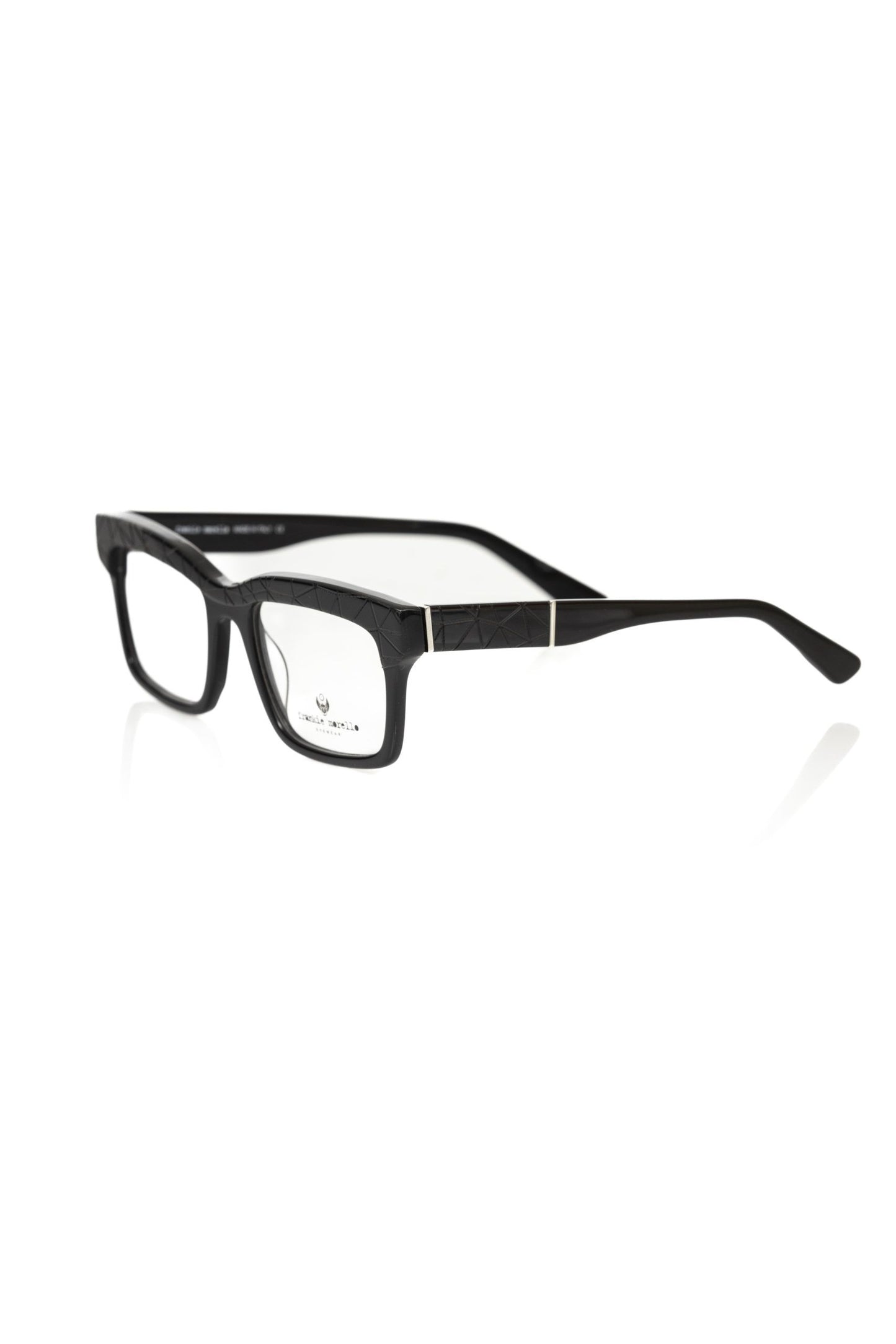 Frankie Morello Wayfarer-Brille mit geometrischem Muster