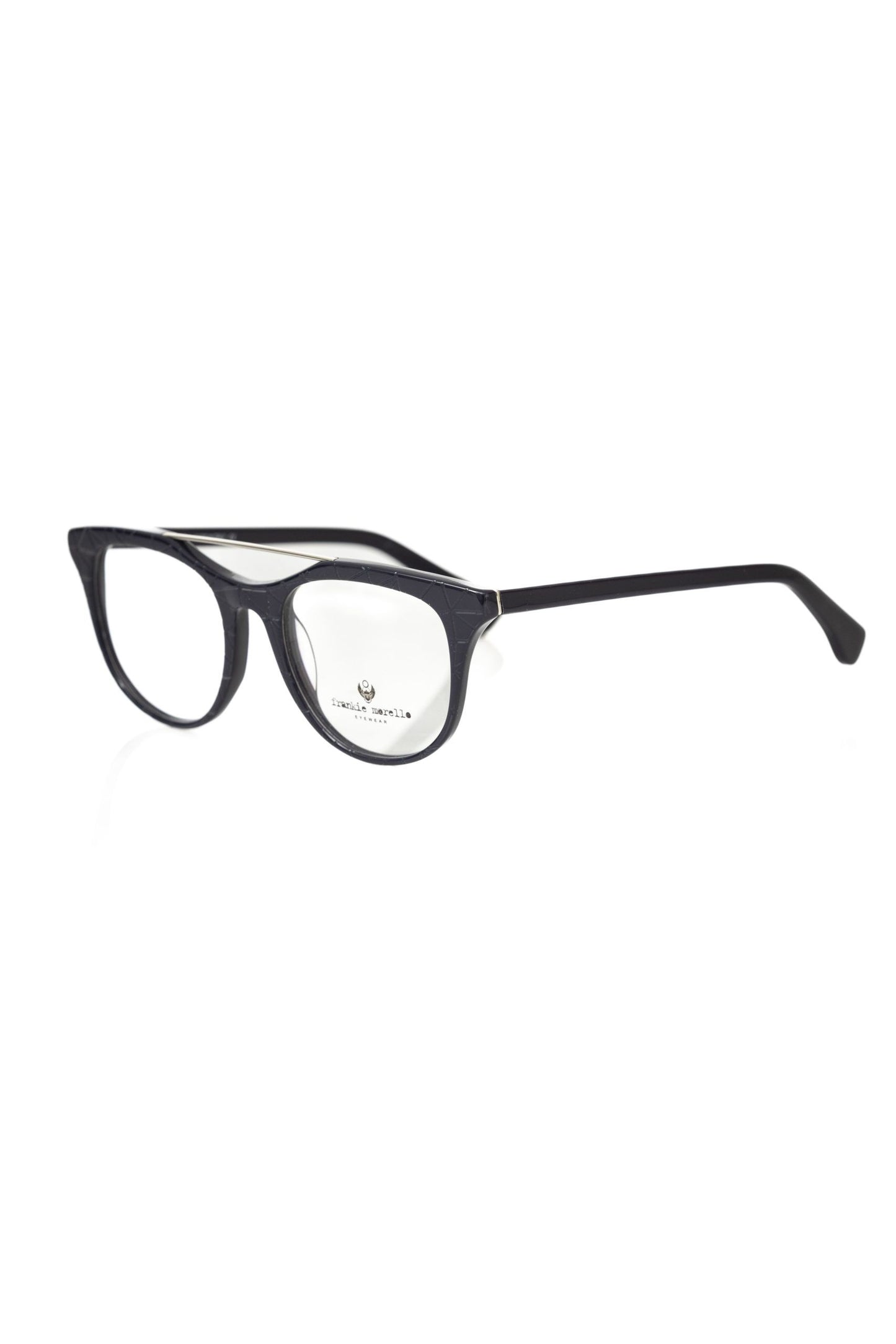 Frankie Morello Wayfarer-Brille mit geometrischem Muster