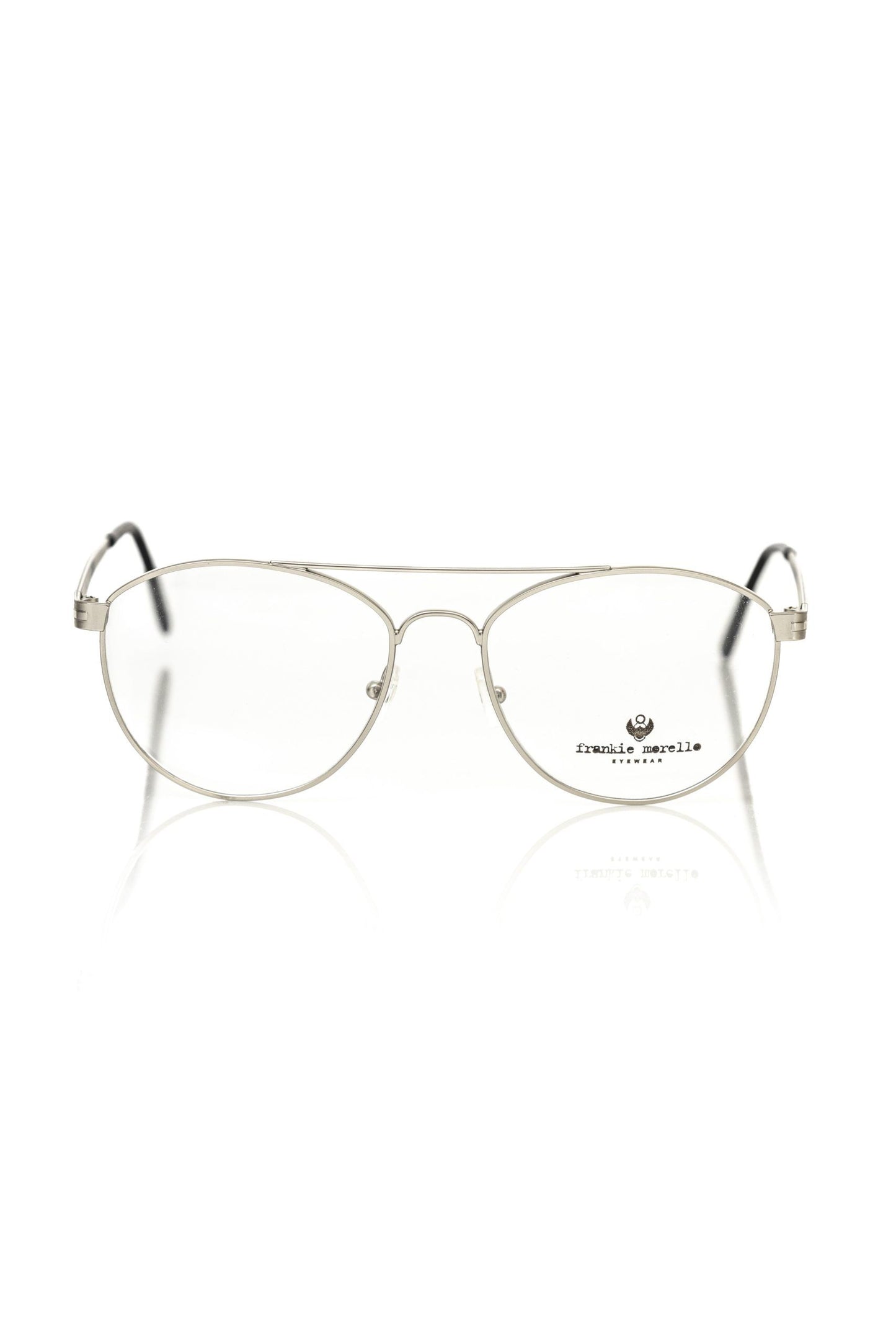 Frankie Morello Silberne Aviator-Metallic-Brille