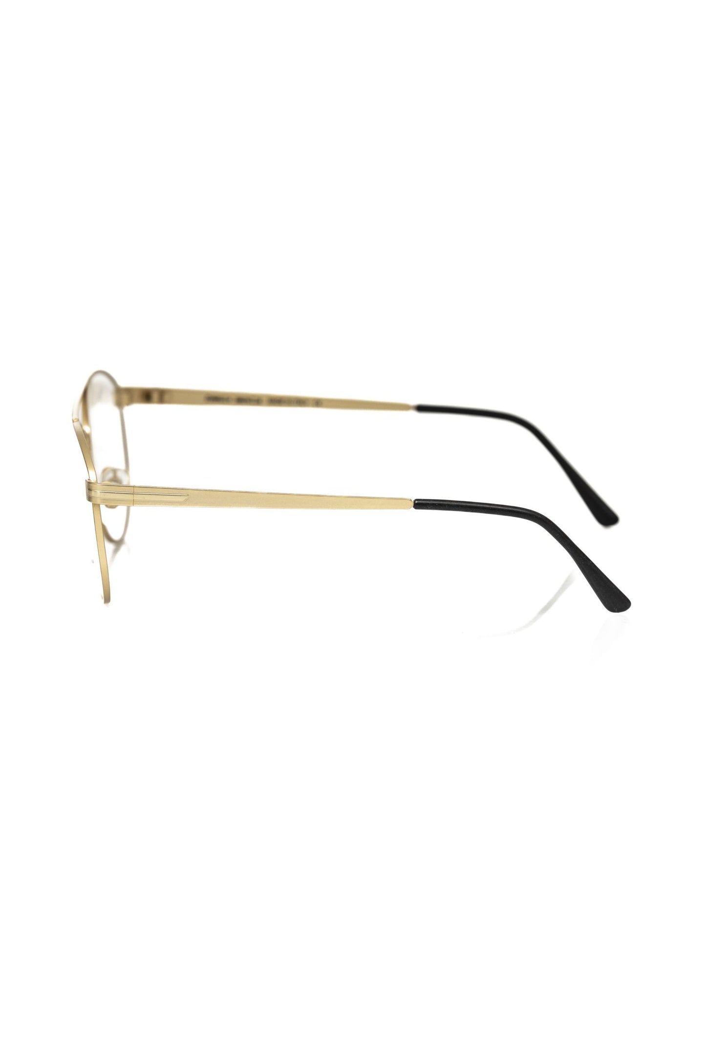 Frankie Morello Elegant Aviator Eyeglasses na may Matt Gold Finish