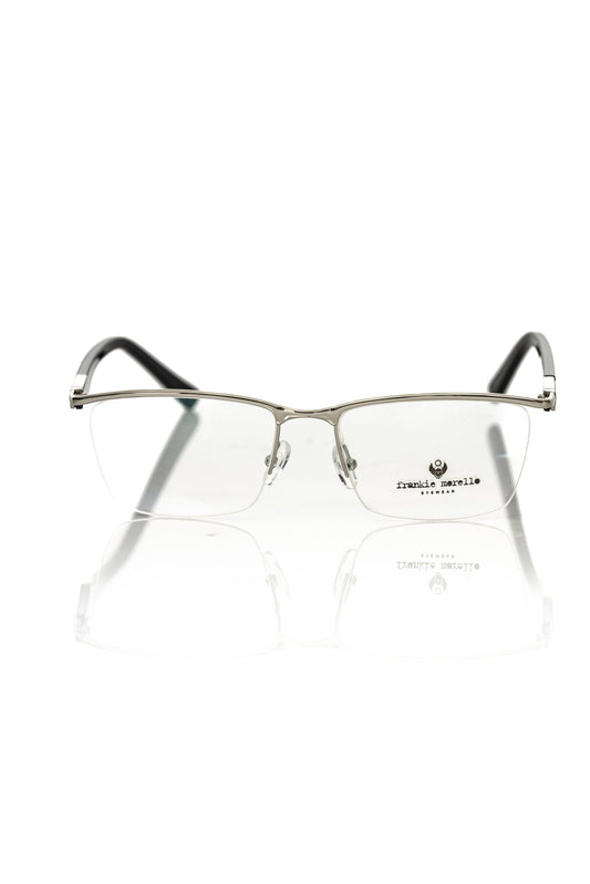 Frankie Morello Schlanke Clubmaster Metallbrille