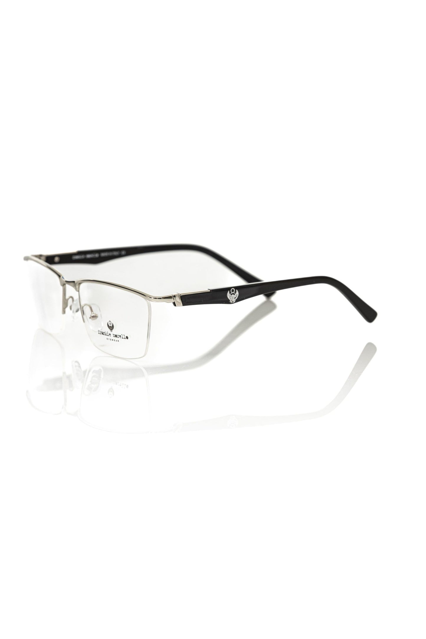 Frankie Morello Schlanke Clubmaster Metallbrille