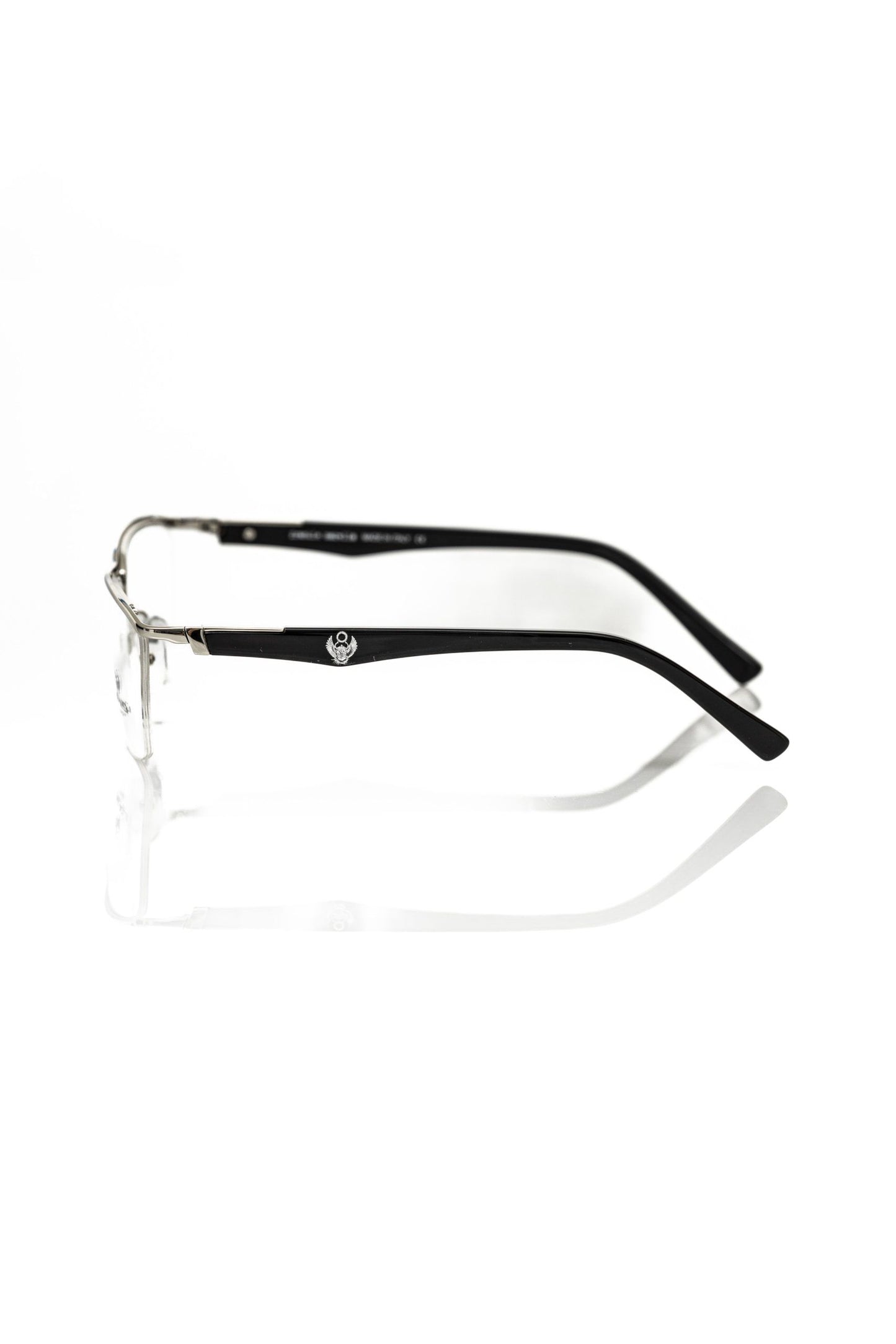 Frankie Morello Schlanke Clubmaster Metallbrille