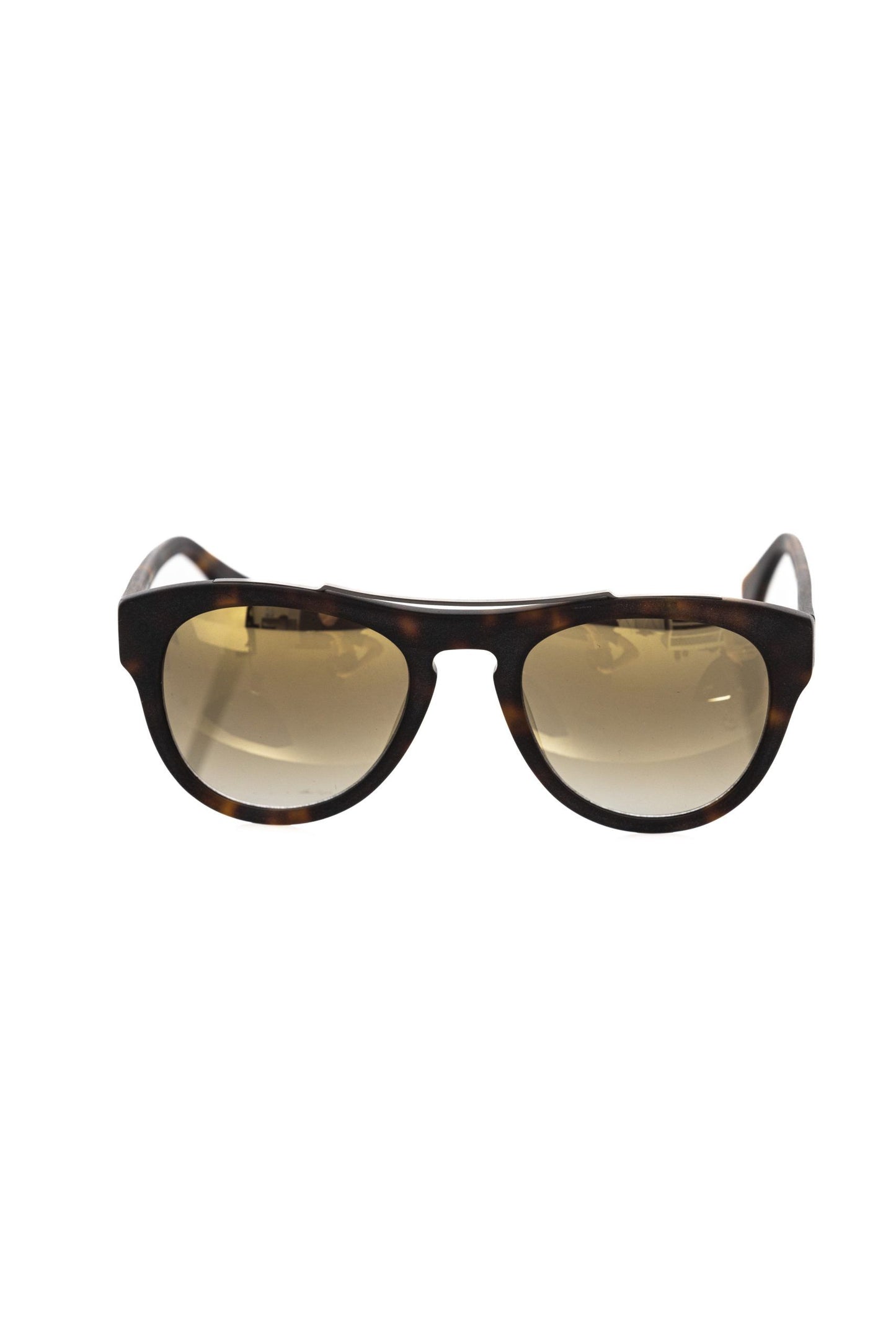 Frankie Morello Schicke Havana Wayfarer-Sonnenbrille mit getönten Gläsern