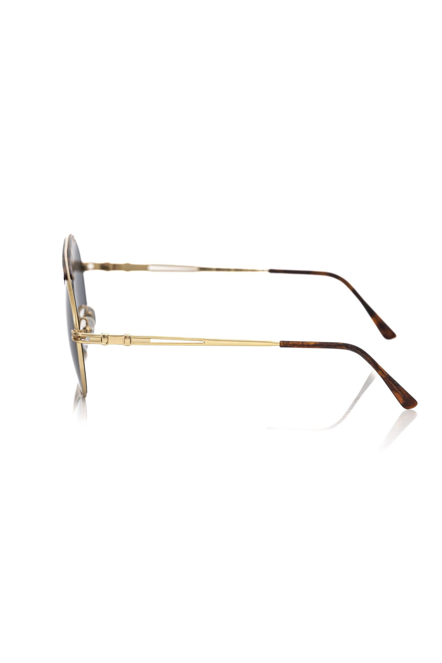 Frankie Morello Sleek Shield Sonnenbrille mit metallischen Akzenten