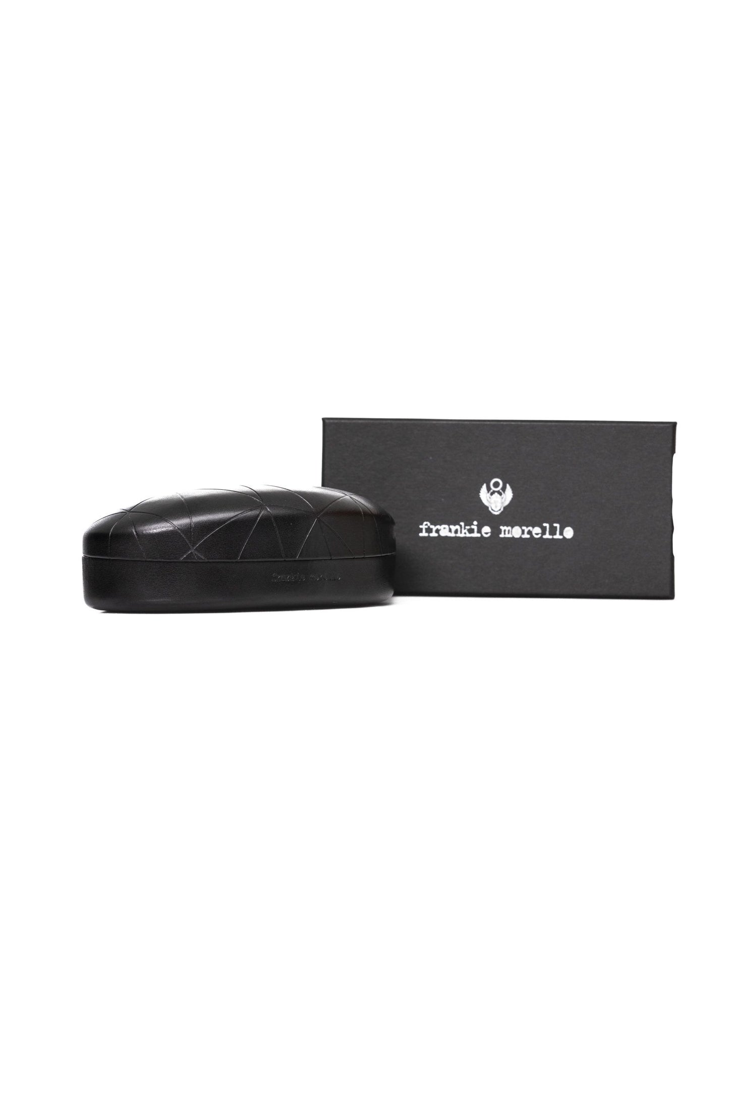 Frankie Morello Sleek Shield Sonnenbrille mit metallischen Akzenten