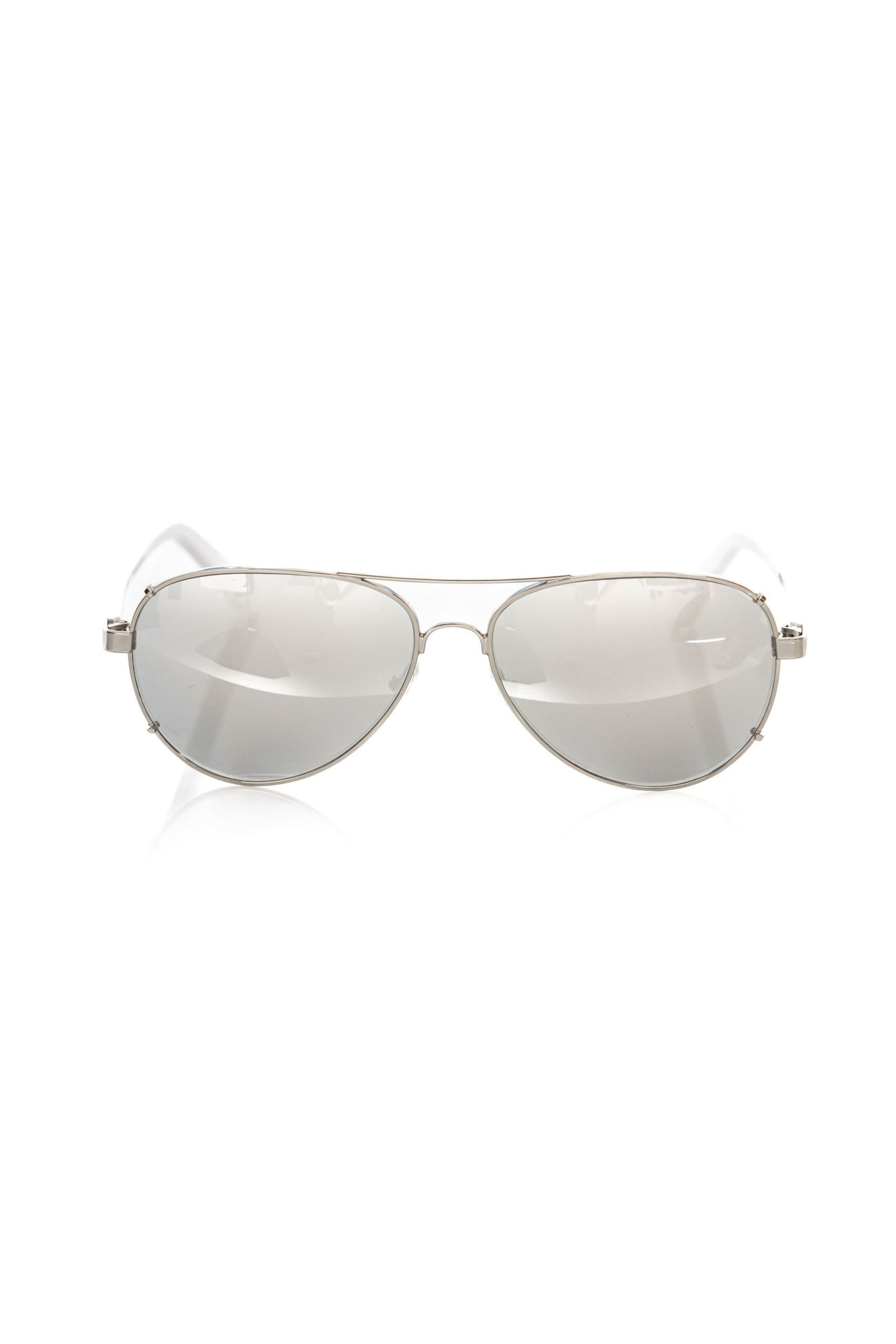 Frankie Morello Silber Aviator Metallprofilbrille