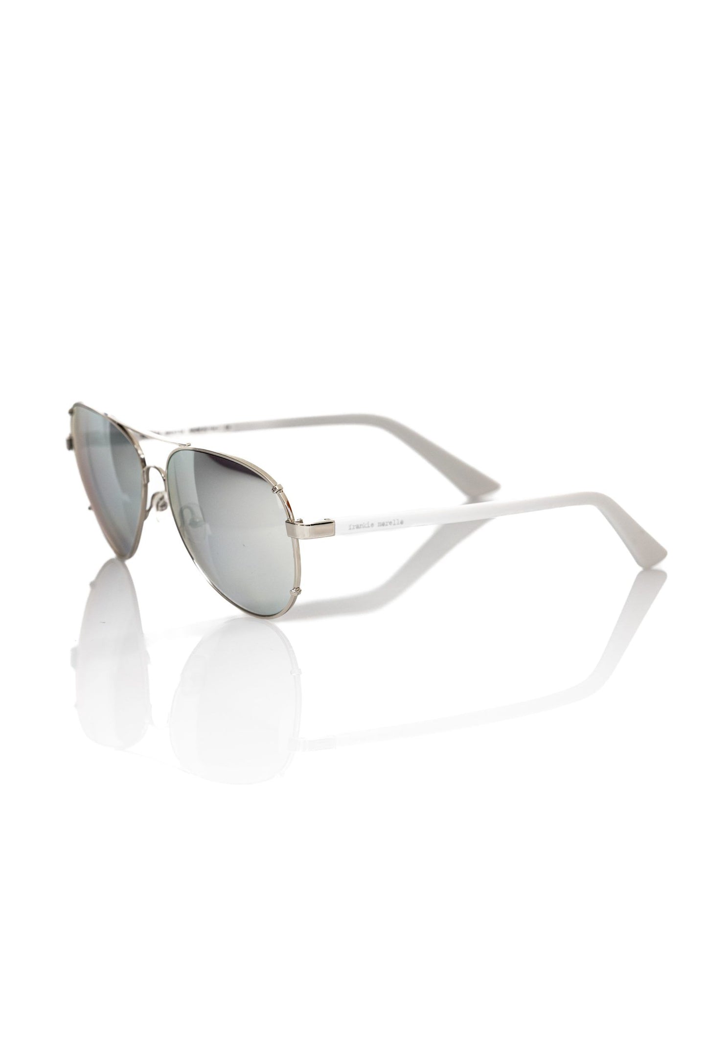 Frankie Morello Silber Aviator Metallprofilbrille