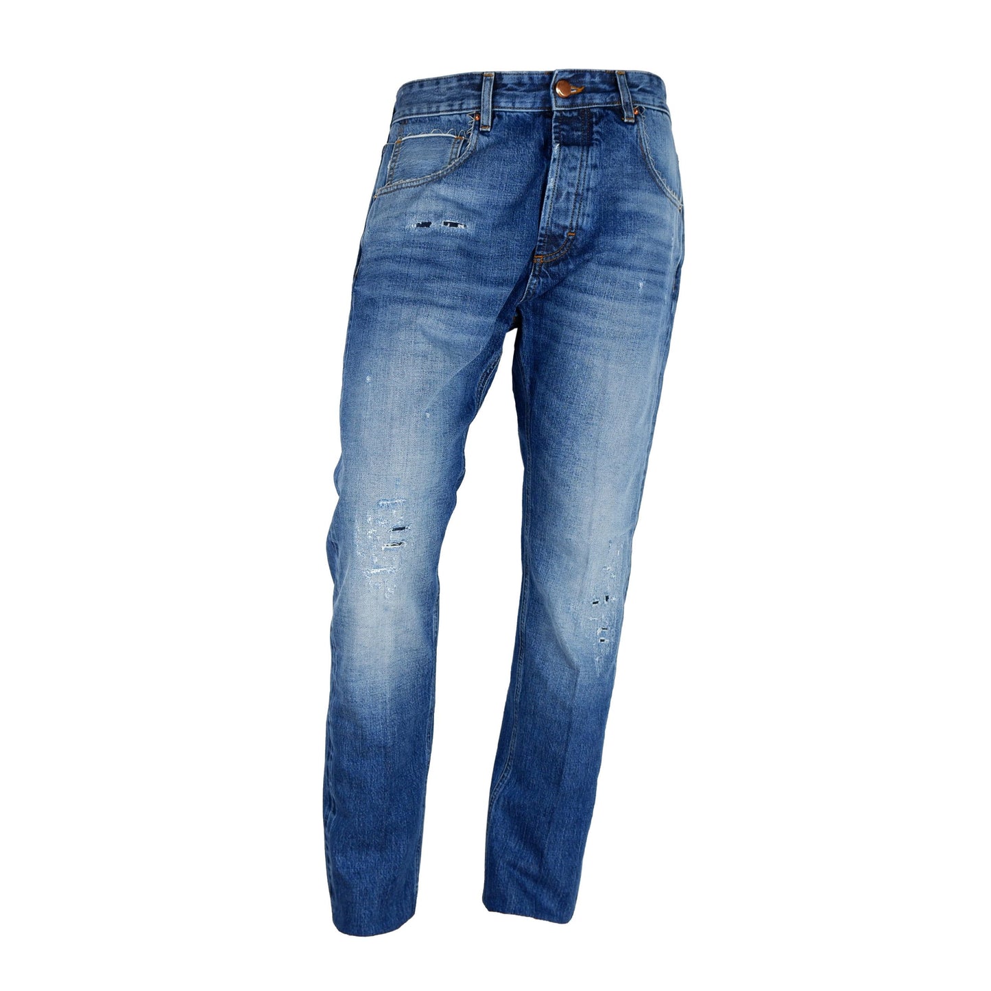 Don The Fuller Blue Cotton Jeans at Pant