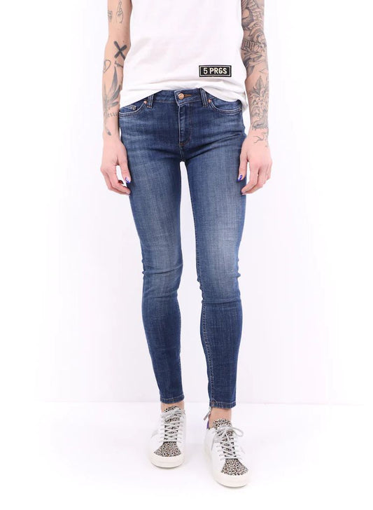 Don The Fuller Blue Cotton Jeans at Pant