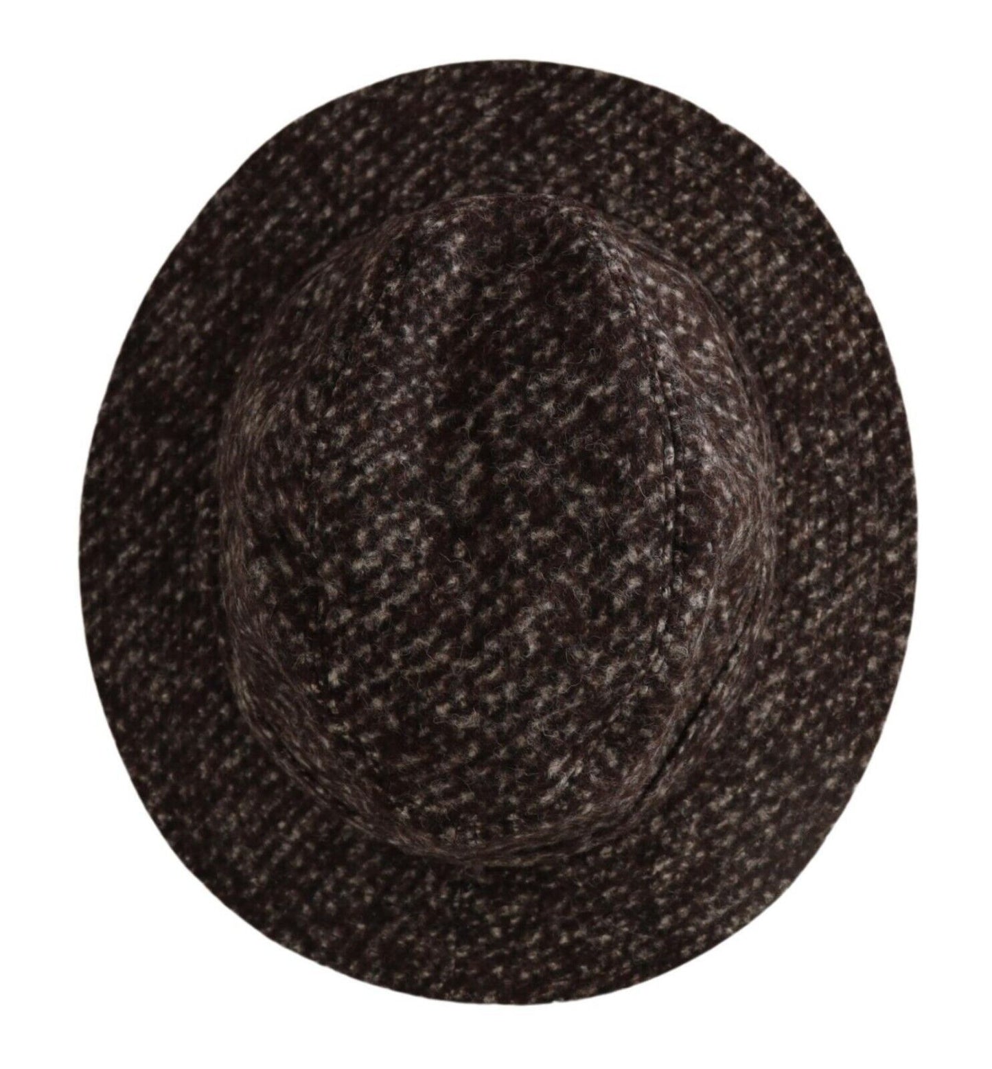 Dolce &amp; Gabbana Grey Melange Blended Textured Tweed Hat