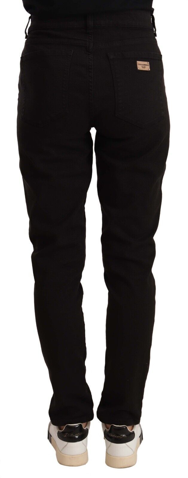 Dolce &amp; Gabbana Black Skinny Slim Denim Cotton Stretch Jeans