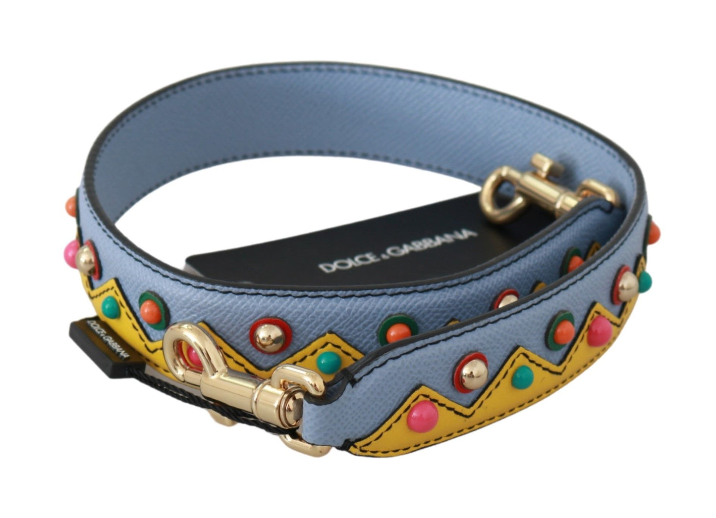 Dolce &amp; Gabbana Blue Handbag Accessory Shoulder Strap Leather