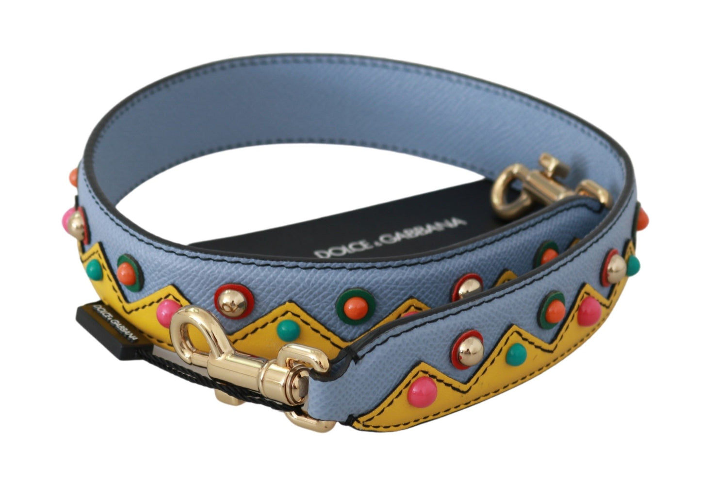 Dolce &amp; Gabbana Blue Handbag Accessory Shoulder Strap Leather