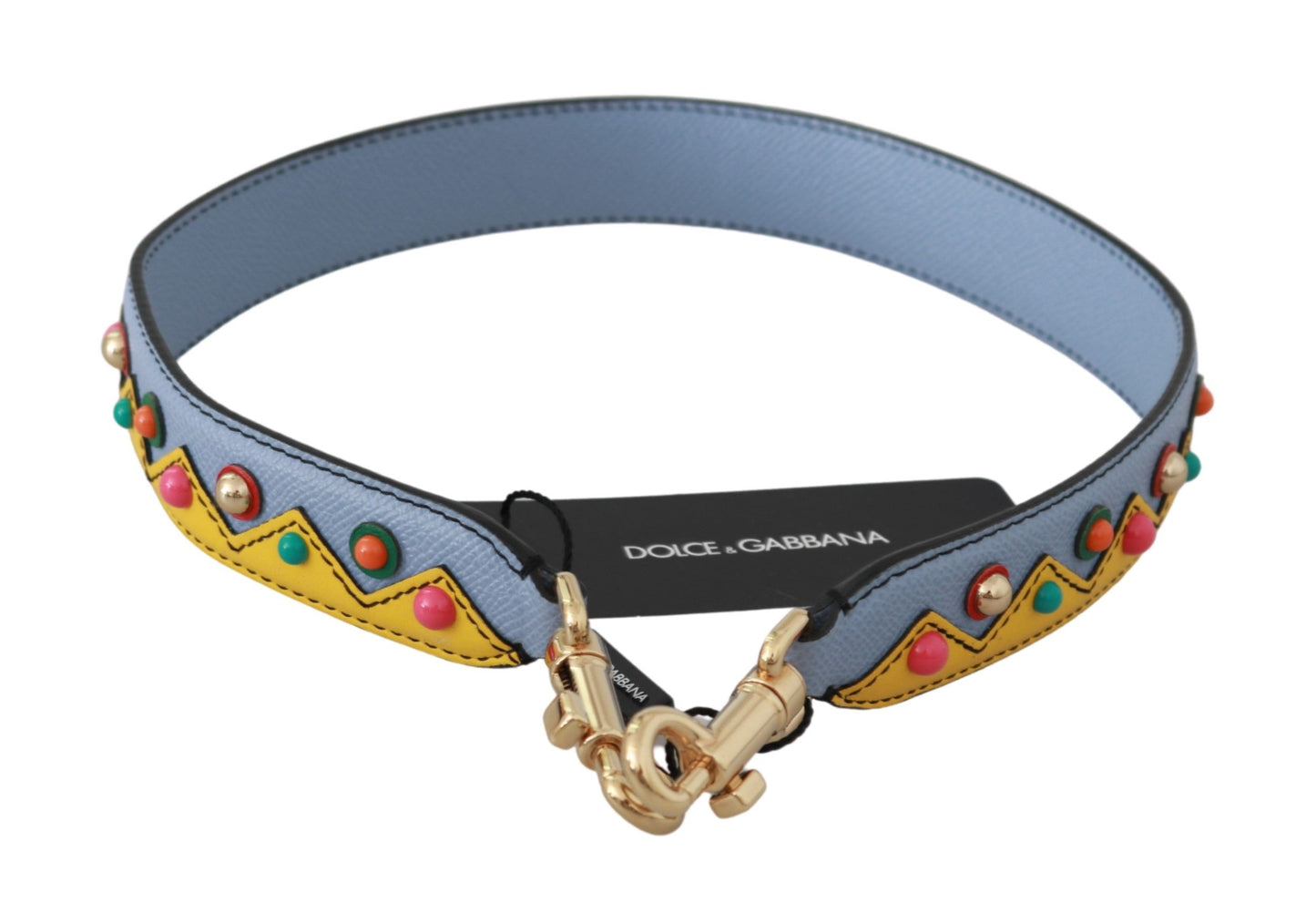 Dolce &amp; Gabbana Blue Handbag Accessory Shoulder Strap Leather