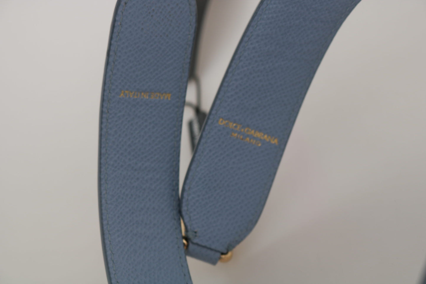 Dolce &amp; Gabbana Blue Leather Handbag Accessory Shoulder Strap