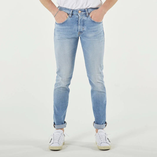 Don The Fuller Light Blue Cotton Jeans at Pant