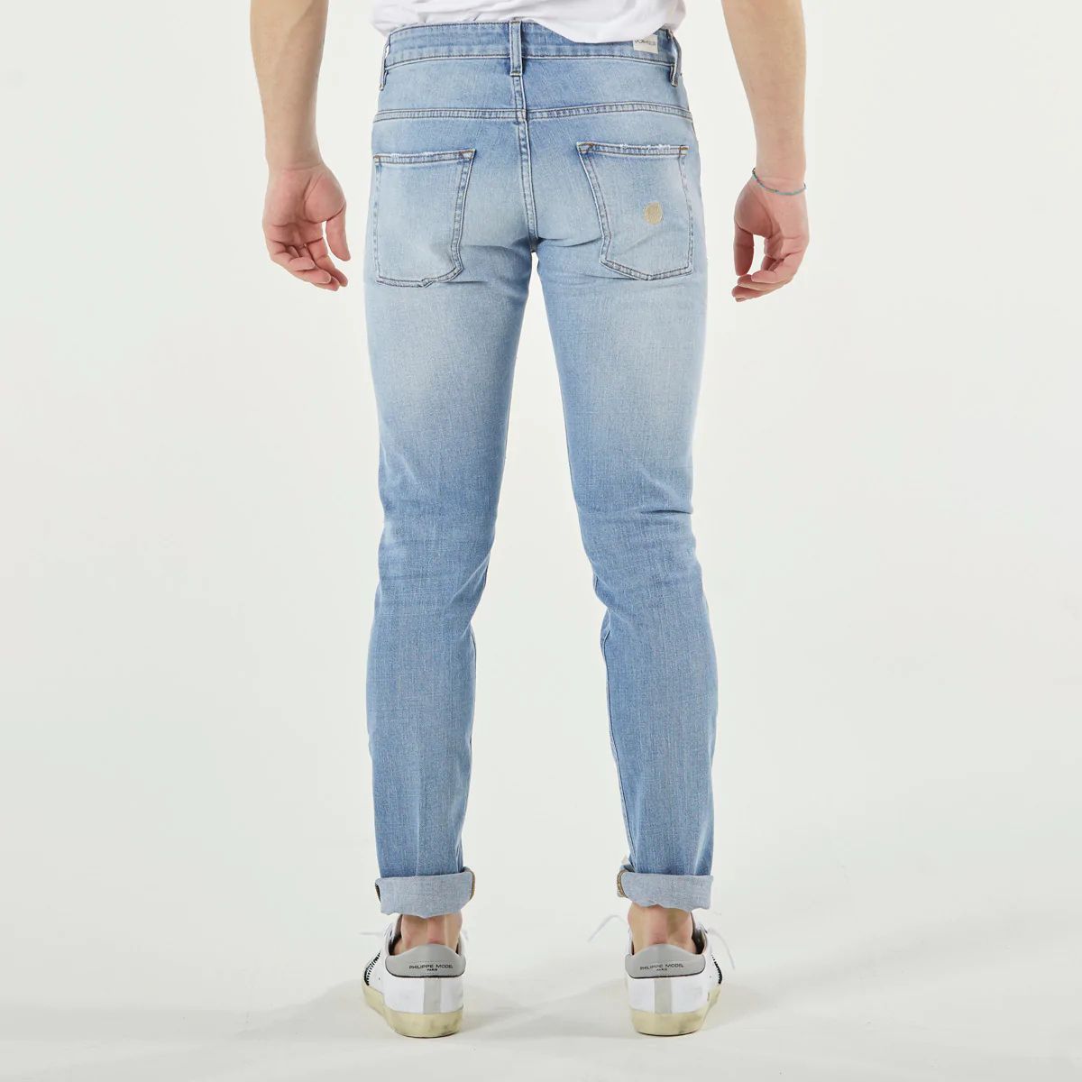 Don The Fuller Light Blue Cotton Jeans at Pant