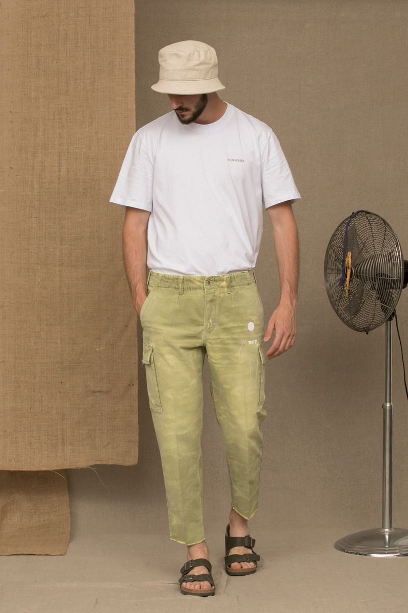 Don The Fuller Green Cotton Jeans at Pant