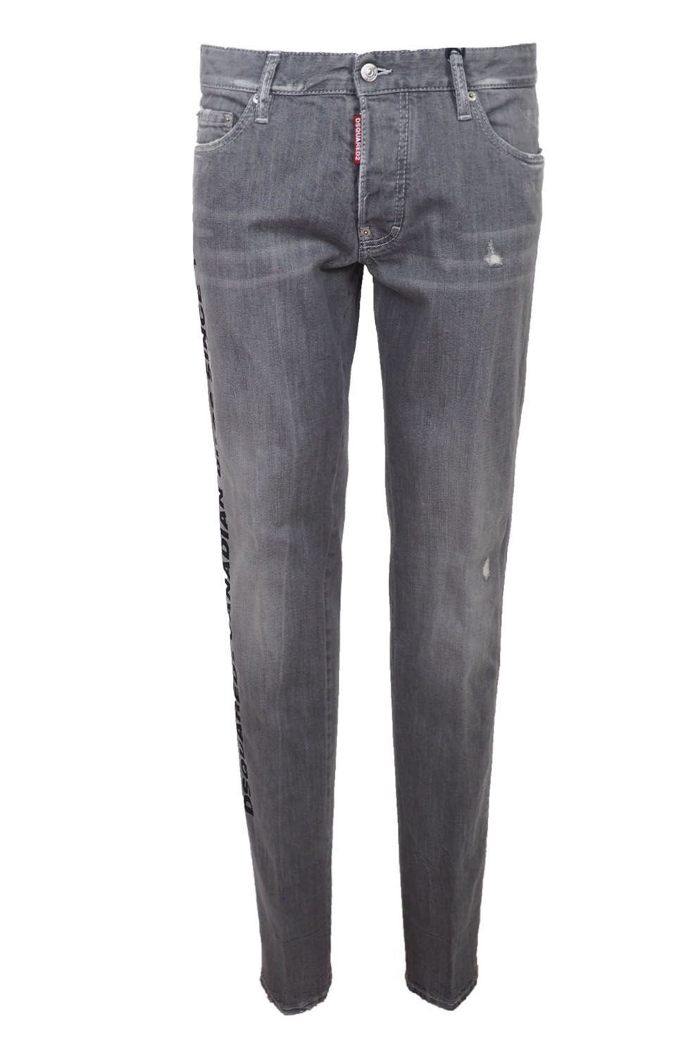 Dsquared² Gray Cotton Jeans at Pant