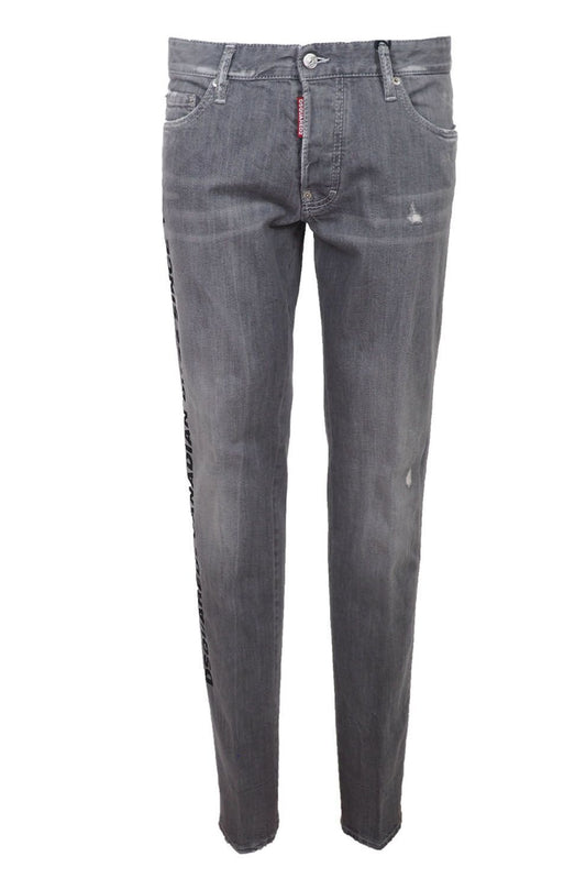 Dsquared² Gray Cotton Jeans at Pant