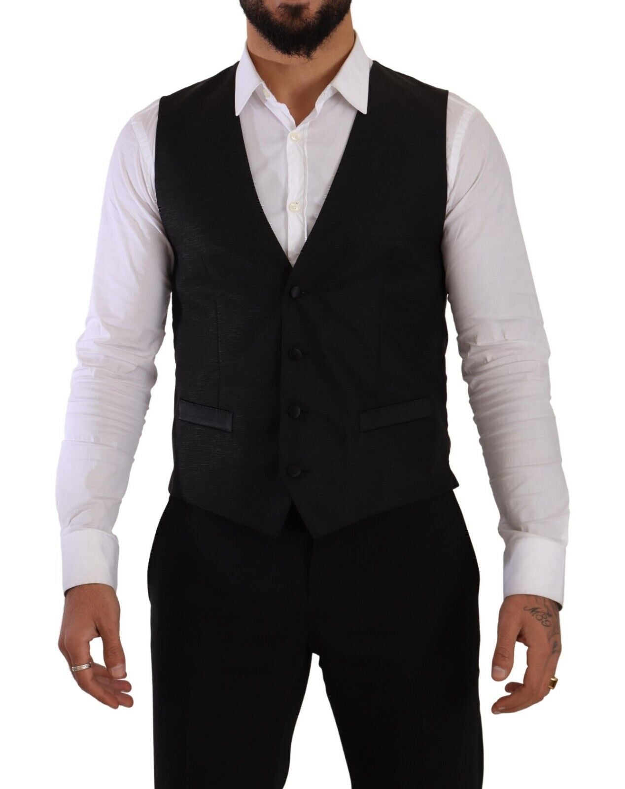 Dolce &amp; Gabbana Black Slim Fit 2 Piece SICILIA Blazer