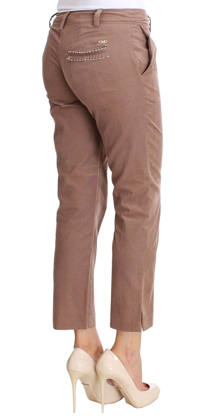 Costume Pambansang Brown Cropped Corduroys Pants