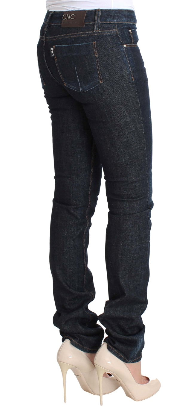 Blaue Slim-Fit-Jeans aus Baumwollstretch von Costume National