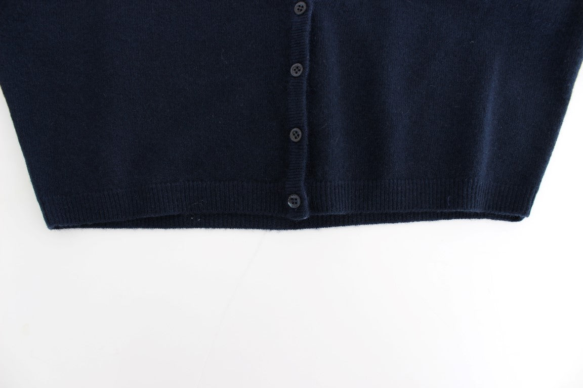 Blauer Kaschmir-Cardigan von Ermanno Scervino