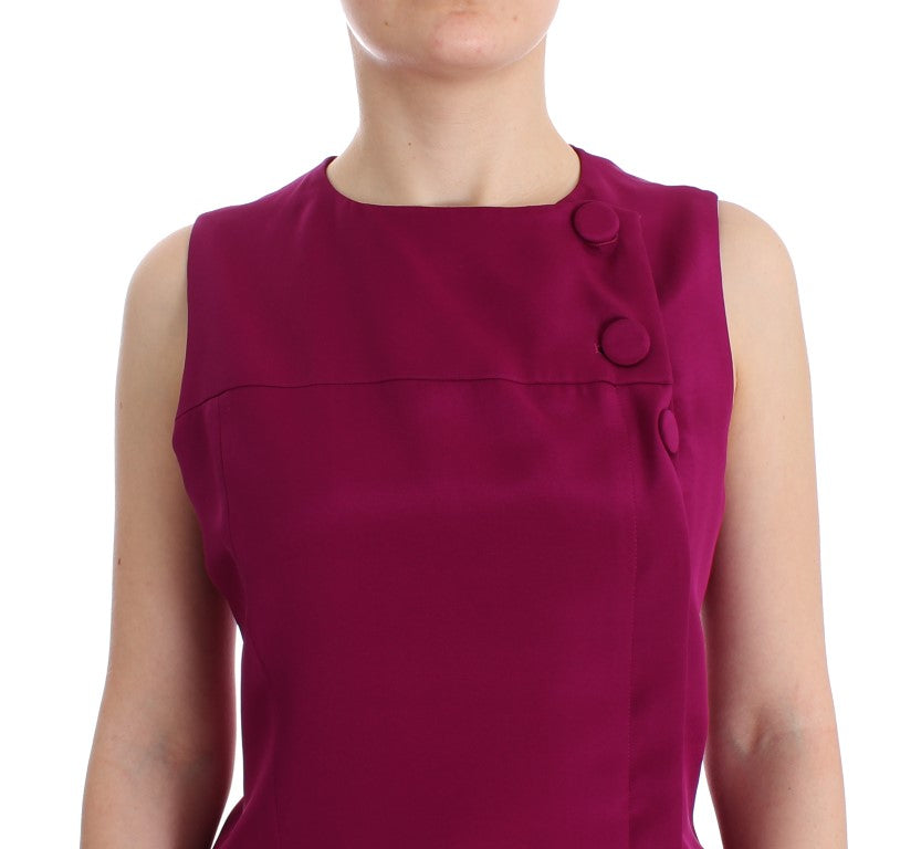 Barbara Casasola Purple Silk Blouse Top