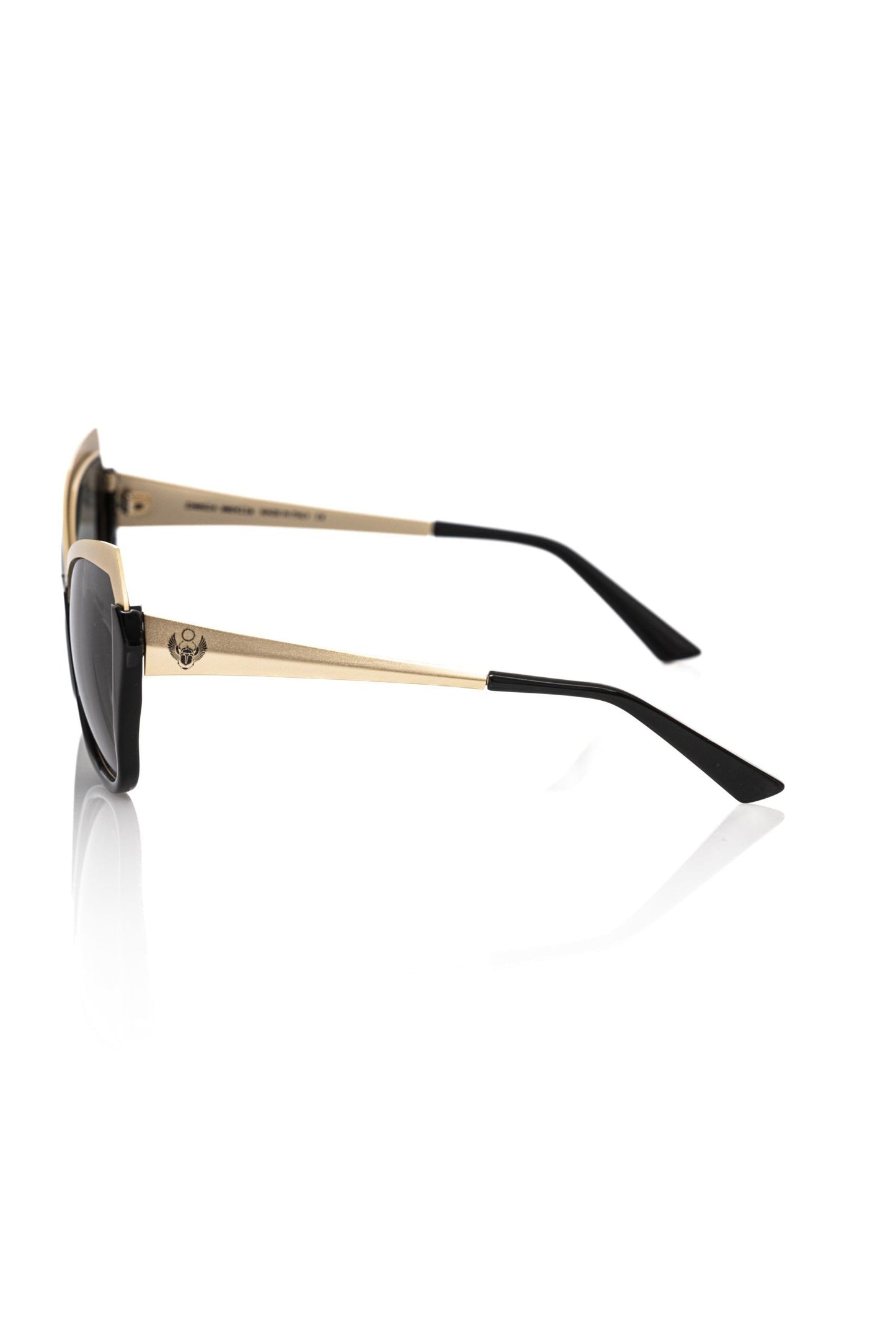 Frankie Morello Schicke zweifarbige Cat-Eye-Sonnenbrille