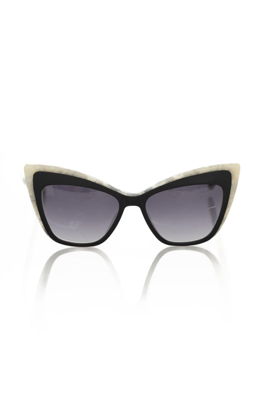 Frankie Morello Schicke Cat-Eye-Sonnenbrille mit Perlenakzenten