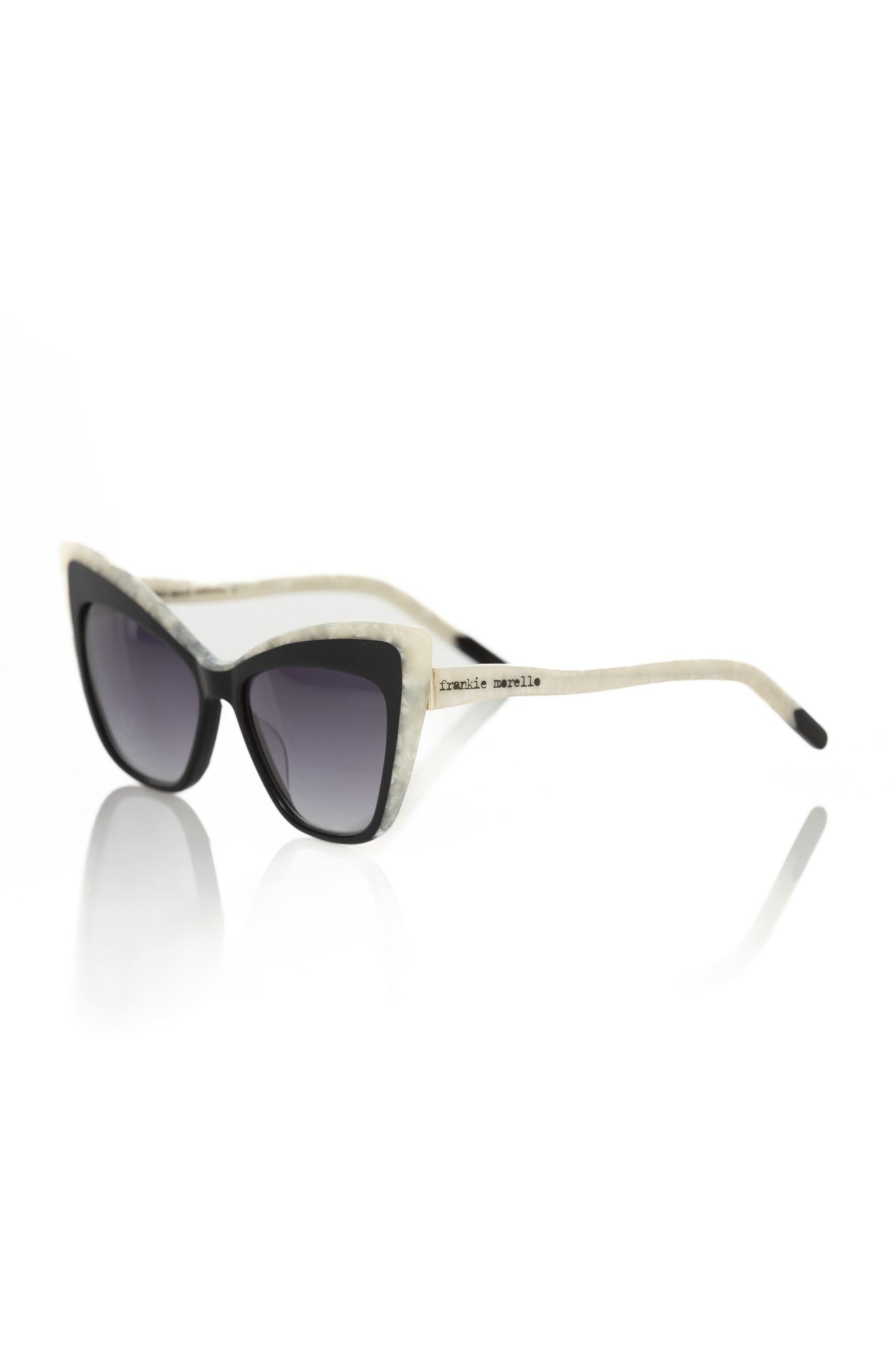 Frankie Morello Schicke Cat-Eye-Sonnenbrille mit Perlenakzenten