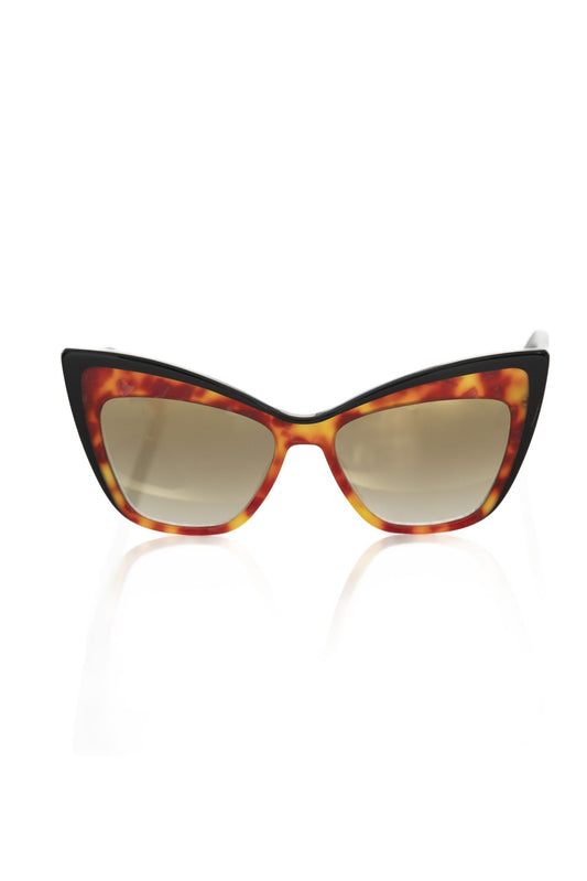 Frankie Morello Elegante Cat-Eye-Sonnenbrille in Schildpattoptik