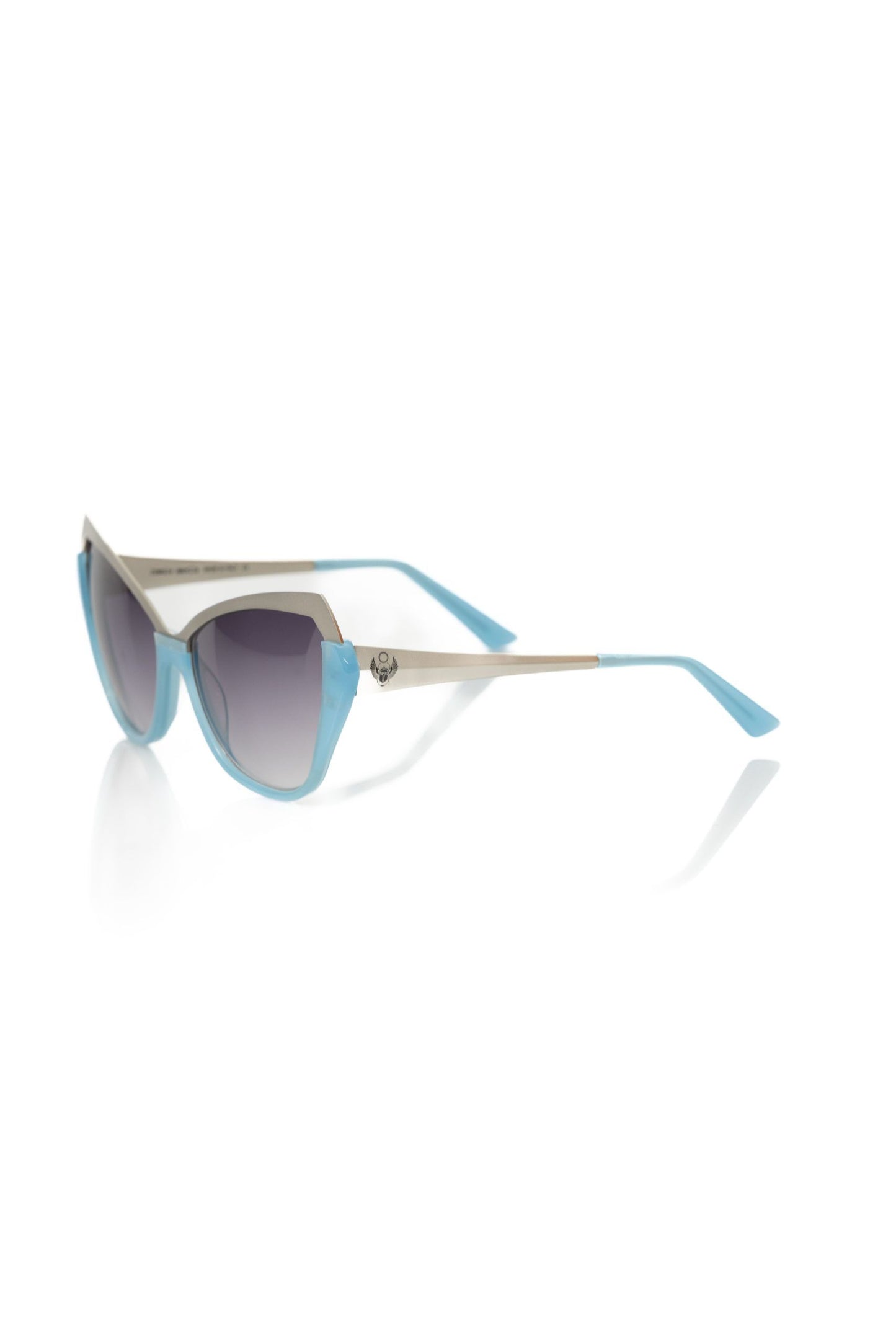 Frankie Morello Schicke Cat-Eye-Sonnenbrille mit metallischen Akzenten