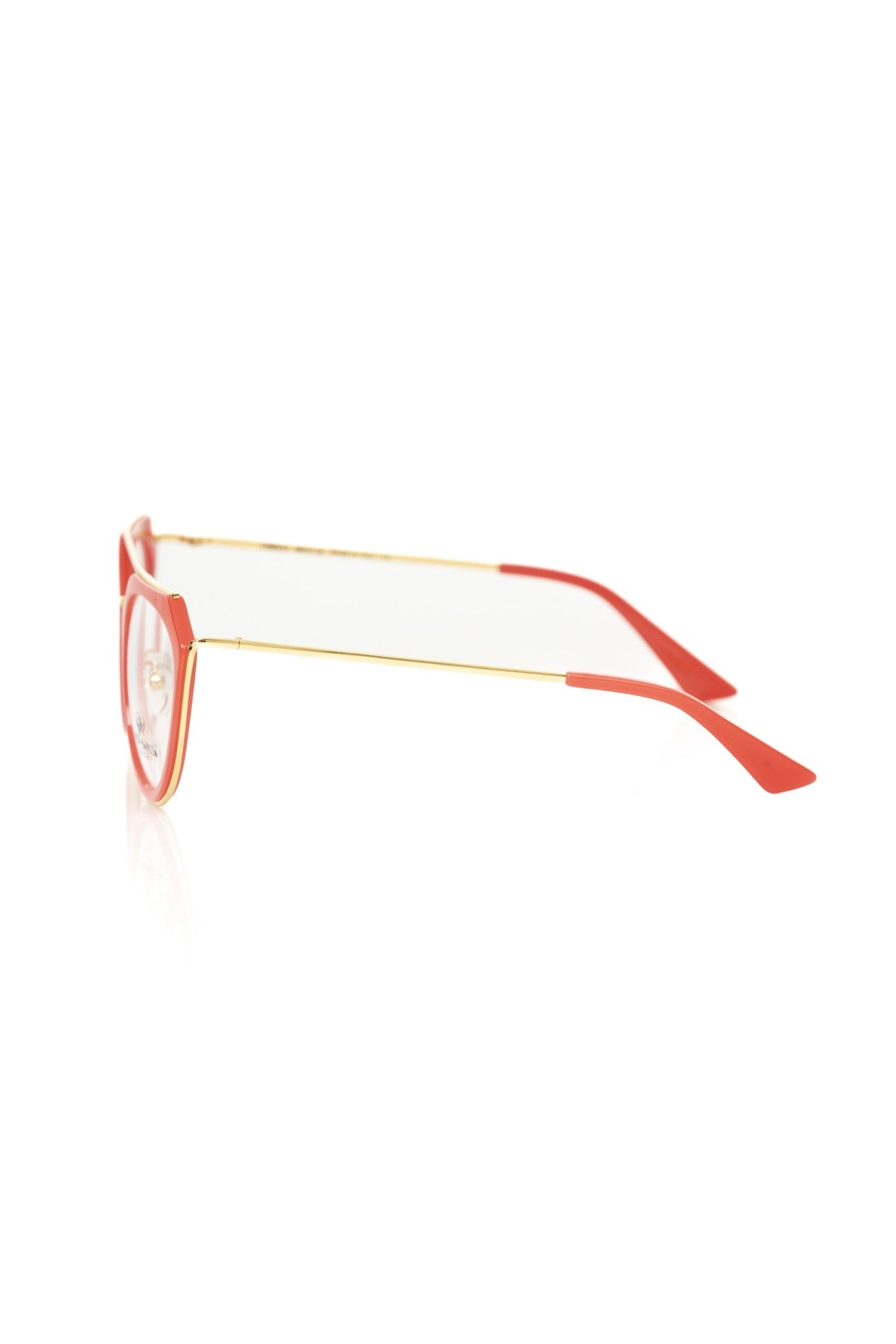 Frankie Morello Chic Aviator Eyeglasses na may Coral Accent