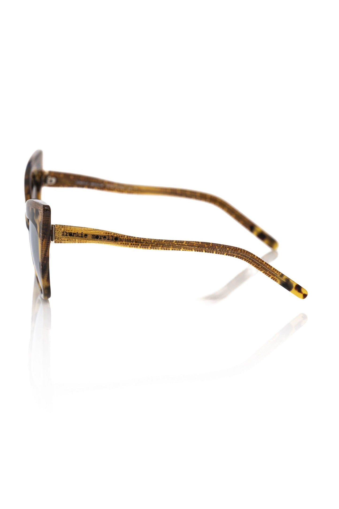 Frankie Morello Glamorous Yellow Turtle Cat-Eye-Sonnenbrille