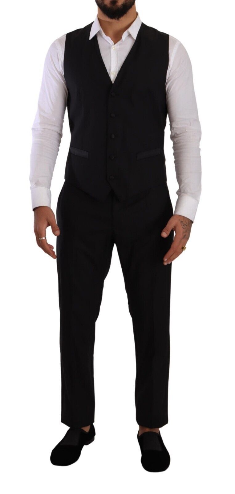 Dolce &amp; Gabbana Black MARTINI Single Breasted 3 Piece Suit