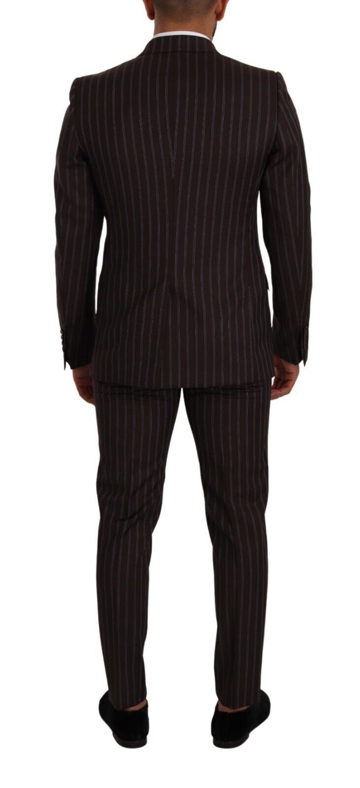 Dolce &amp; Gabbana Bordeaux MARTINI Striped Slim Fit 2 Piece Suit