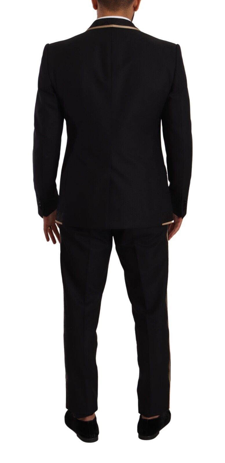 Dolce &amp; Gabbana Black SICILIA Single Breasted 3 Piece Suit