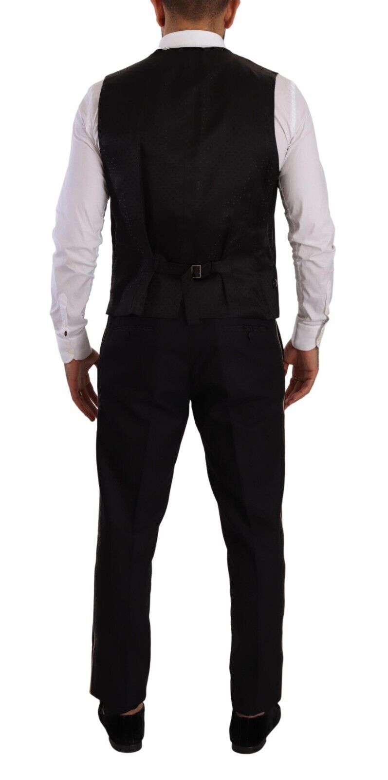 Dolce &amp; Gabbana Black SICILIA Single Breasted 3 Piece Suit