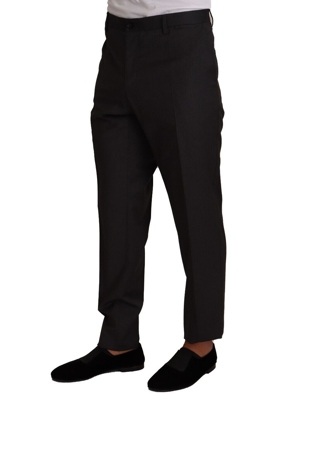 Dolce &amp; Gabbana Grey Wool Formal Tuxedo Trouser Dress Pants