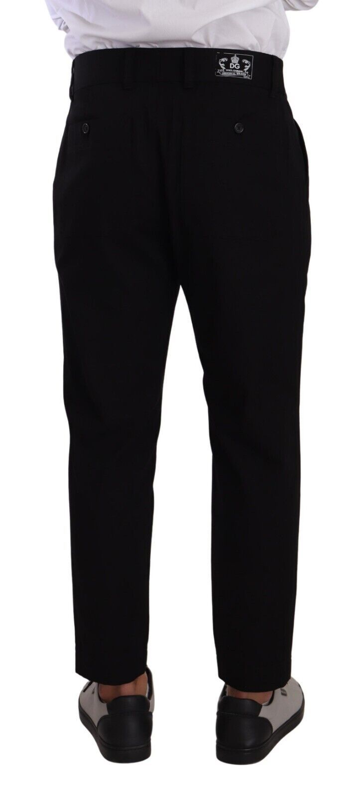 Dolce &amp; Gabbana Black Cotton Stretch Chinos Trouser Jeans