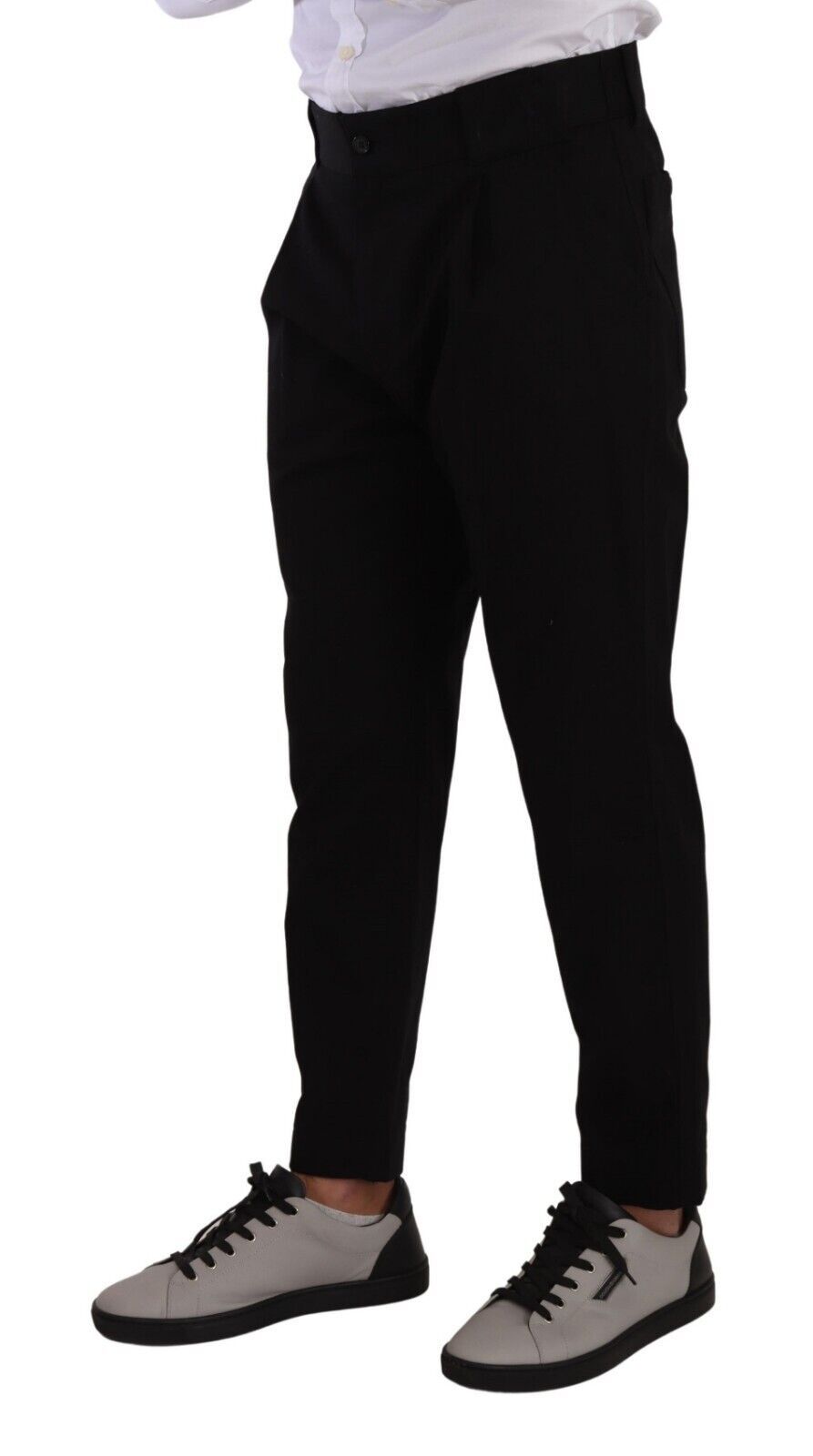 Dolce &amp; Gabbana Black Cotton Stretch Chinos Trouser Jeans