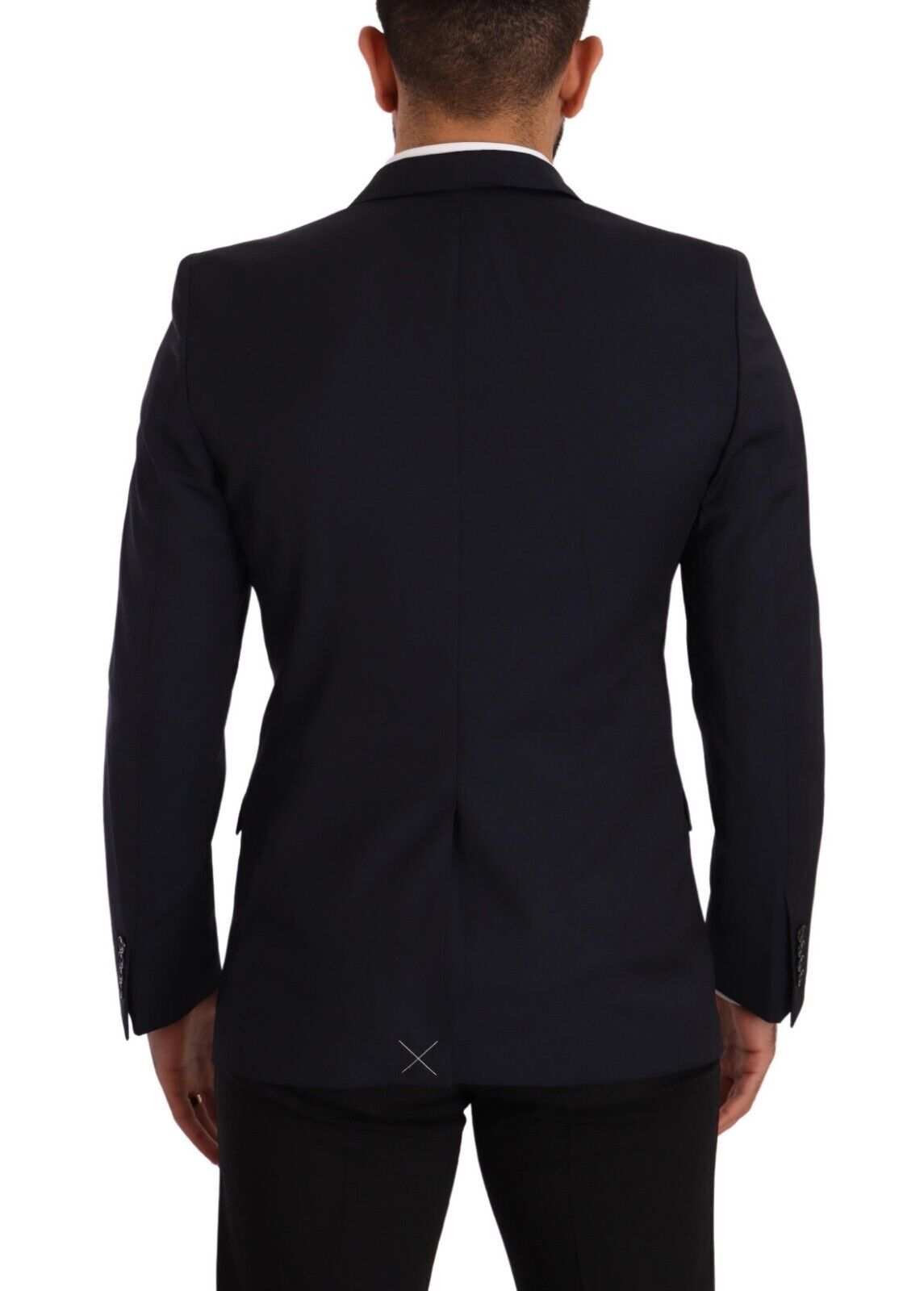 Dolce &amp; Gabbana Dunkelblauer einreihiger Mantel MARTINI Blazer