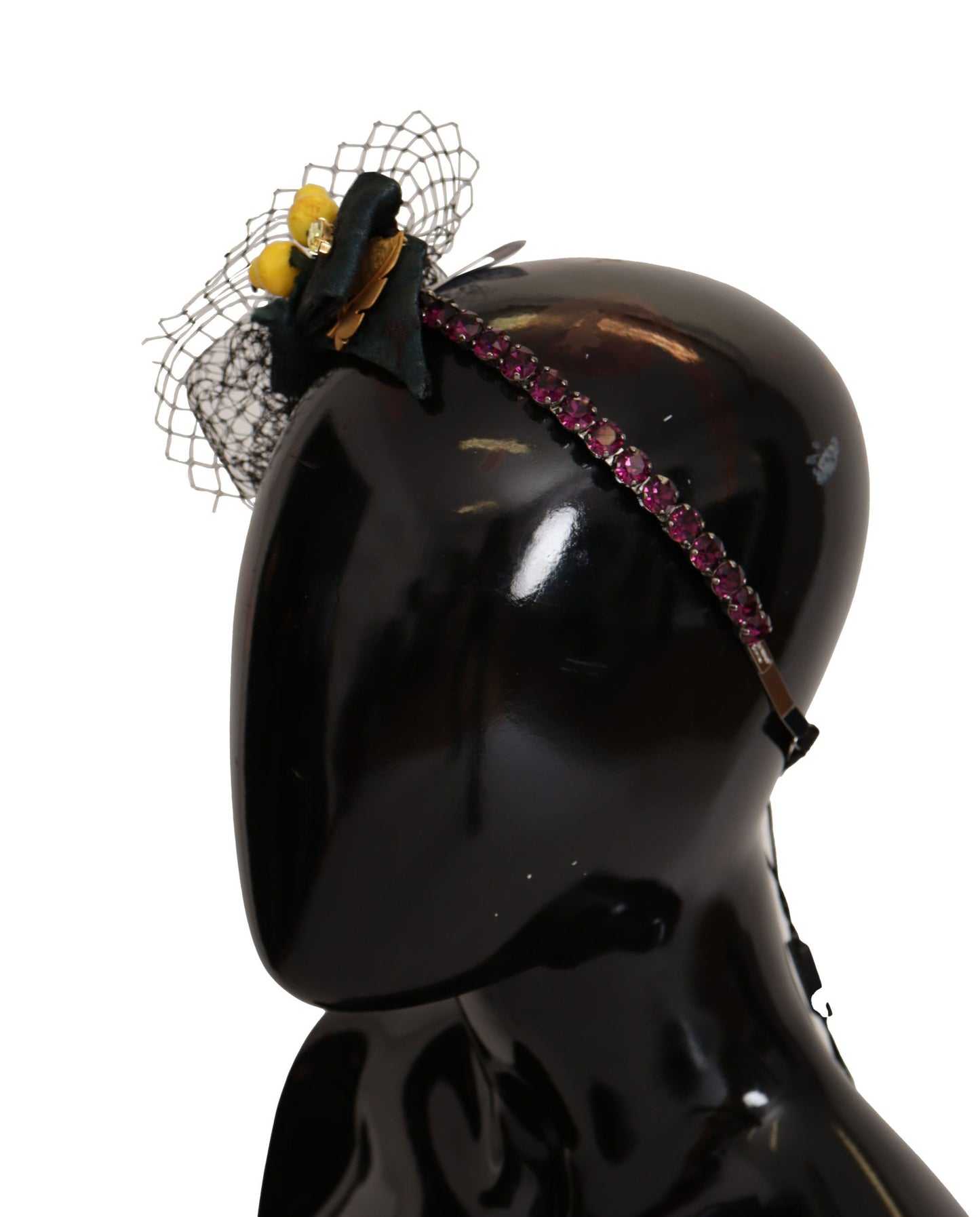 Dolce &amp; Gabbana Purple Crystal Diadem Headband Lemons Sicily Tiara