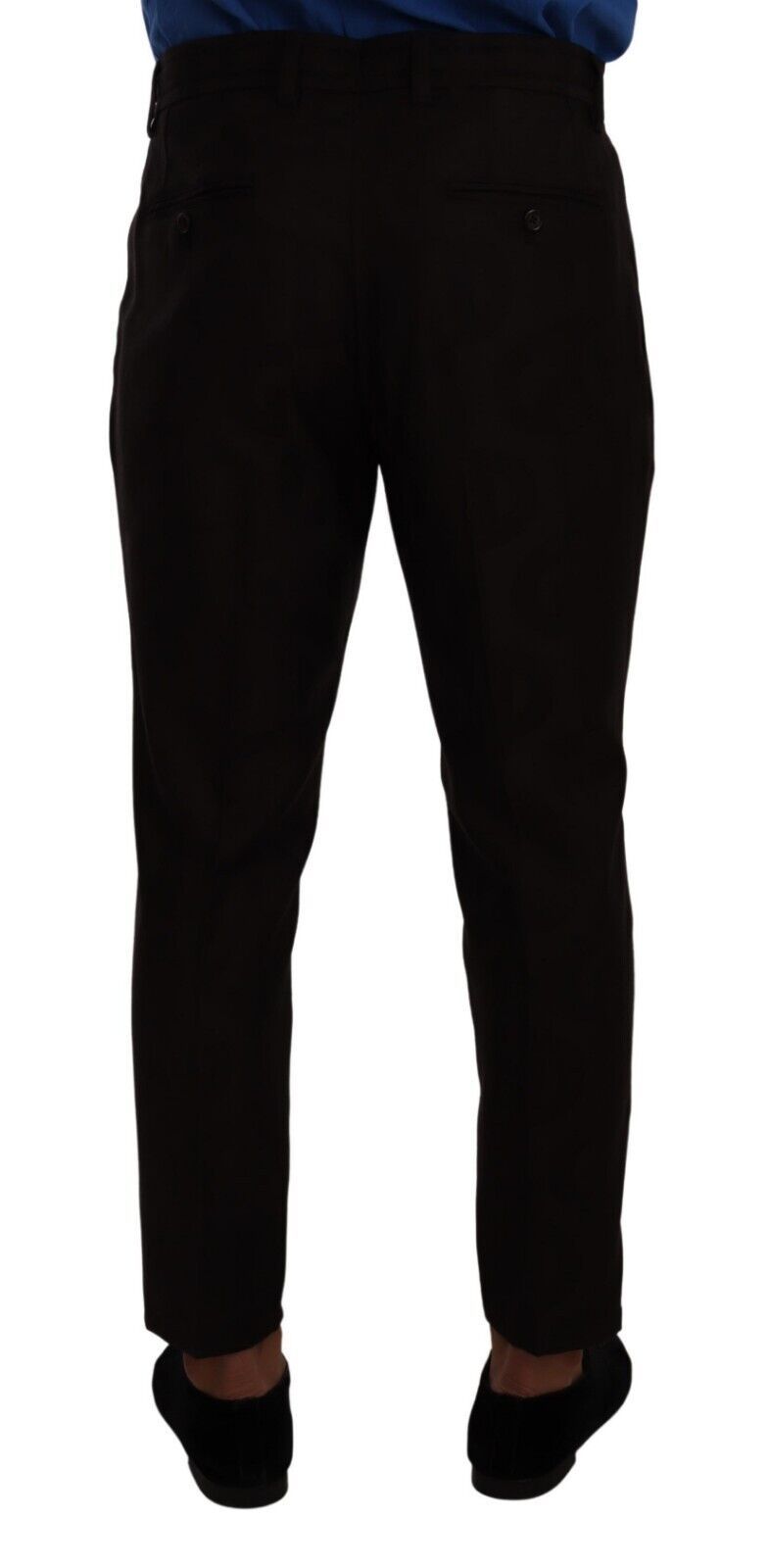 Dolce &amp; Gabbana Bordeaux Wool Men Skinny Trouser Pants